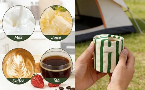 Ceramic Coffee Mug 1 Pack, Striped Coffee Cup for Coffee Tea Latte Cappuccino, Modern Drinking Mug for Home Office Kitchen, Cute Aesthetic Mug Gift for Women Men - Image 7