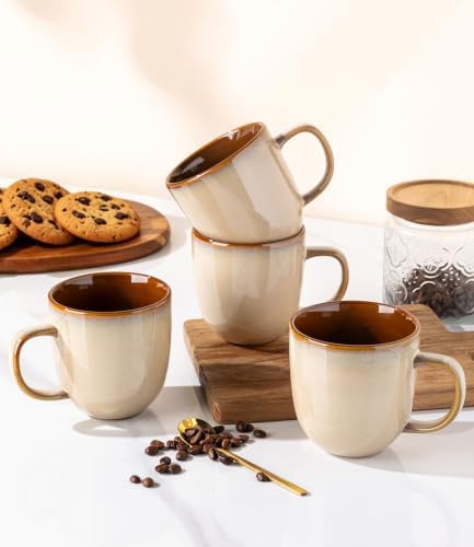LERATIO Ceramic Coffee Mugs Set of 6,12oz Handmade Coffee Mugs Set - Image 5