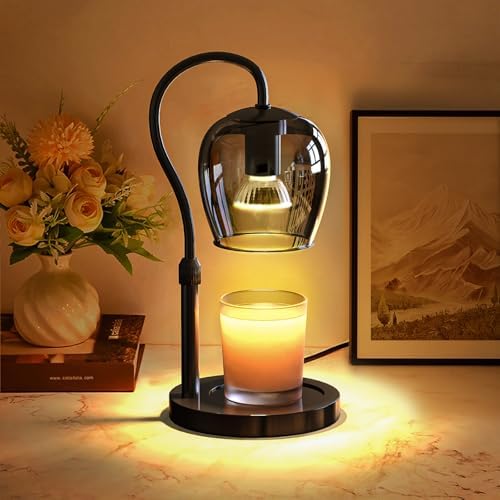 Goblet-Style Candle Warmer Lamp with Timer & 4-Level Dimmer by WYghyronic