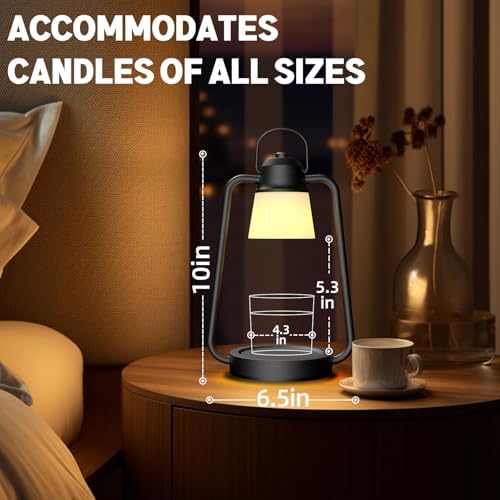 Candle Warmer Lamp, Electric Candle Lamp Warmer, Gifts for Mom, Bedroom Home Decor Dimmable Wax Melt Warmer for Scented Wax with 2 Bulbs, Jar Candles - Image 3