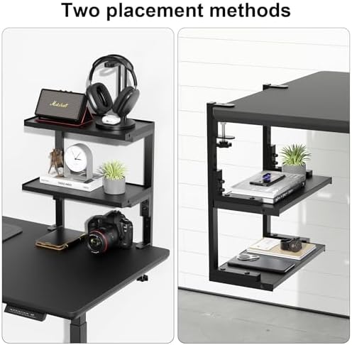 Spacrea 2 Tier Clamp on Desk Shelf - Image 4