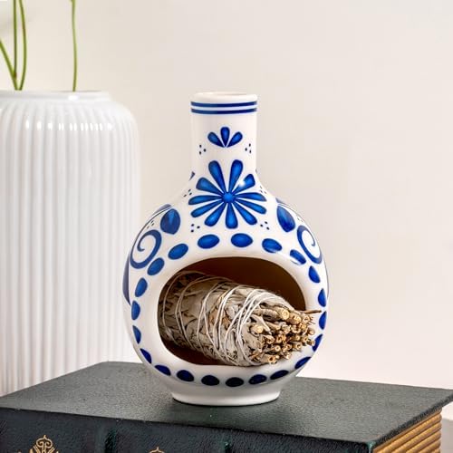 Ceramic Palo Santo Holder Chimney Burner, Cute Mini Chiminea Incense Cone - Image 6