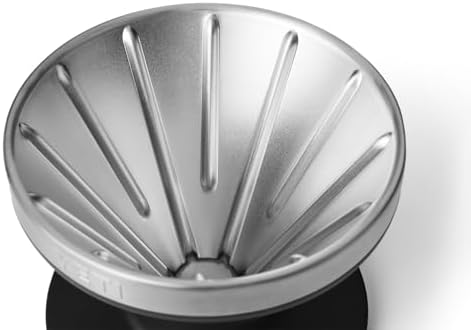 YETI Pour Over Coffee Maker Accessory Ramblers, Designed for Perfect Coffee Extraction Anywhere, Stainless Steel, fits any V60 Filter, Black - Image 5