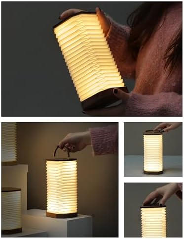 Vertical Accordion Bedside Table Lamp,Japanese Gifts Paper Lights - Image 5