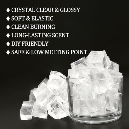 5LB Jelly Wax for DIY Candle Making, Soft & Elastic Crystal Clear Gel Wax for Candle Making & Decorative Accents & Handcraft Scente Candles. - Image 3