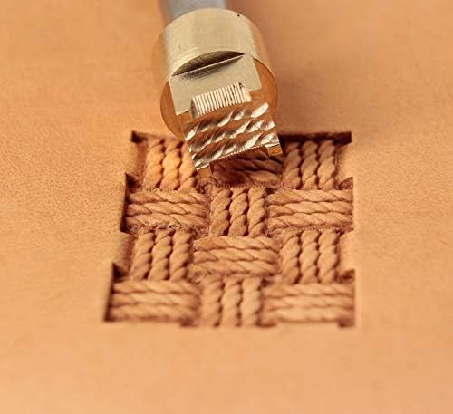 DandS ltd Leather Stamp Tool, Rope Knot, Professional Steel Craft Tool for Leatherworking, Embossing, Carving & Stamping Leather Projects, Belts Wallets & DIY Projects Compatible with Mallet #262