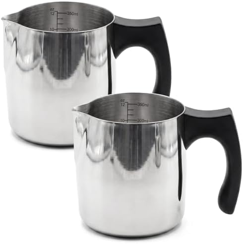 2 Pcs Wax Melting Pitcher 12oz Wax Pouring Pitcher, Inside Scale by Romooa