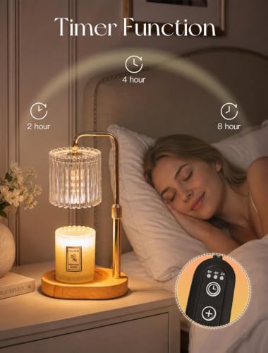 Candeldo Candle Warmer Lamp with Timer: Iridescent Wax Melt Warmer - Image 5