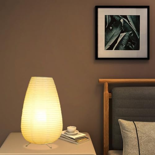Small Table Lamp, Cute Paper Lamp, Ambient Lighting Lamp, Cozy Bedside Lamp, Minimalist Warm Glow Light for Bedroom Living Room Kids Room Dorm - Image 2