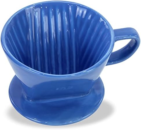 Pour Over Ceramic, Coffee Dripper Ceramic Coffee Maker,Blue by LHUKSGF