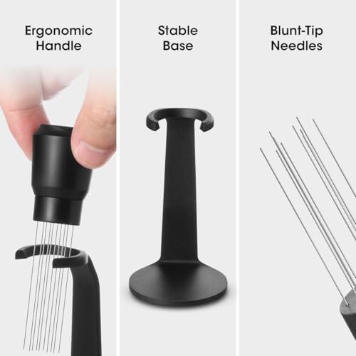 Aieve WDT Tool Espresso, Magnetic Coffee Distribution Tool Compatible with Ninja Luxe Cafe, 10 Needle Coffee Stirrer for Breville Barista Espresso Accessories (Magnetic & Adhesive Mount) - Image 4