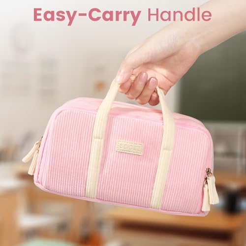 Sooez Large Pencil Case Pouch, Extra Big Pencil Bag with 5 Compartments - Image 6