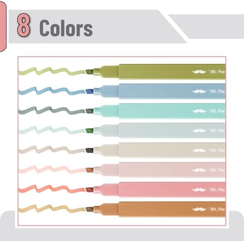 Mr. Pen- Aesthetic Highlighters No Bleed, 8 Pack, Assorted Colors | Chisel Tip, Cute Highlighters Assorted Colors for Journaling, Highlighting, Underlining, Fast Dry, Back to School Supplies - Image 2