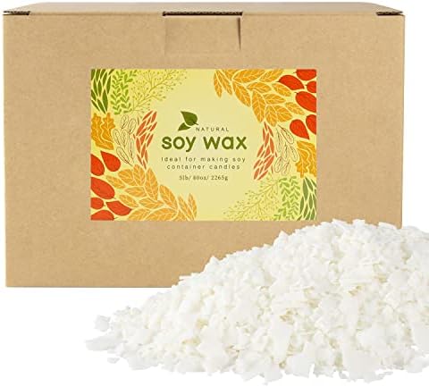 5 Pound Bag DIY Soy Wax Candle,Natural Wax Making Supplies- Soy Wax Flakes by Grcdoyvl