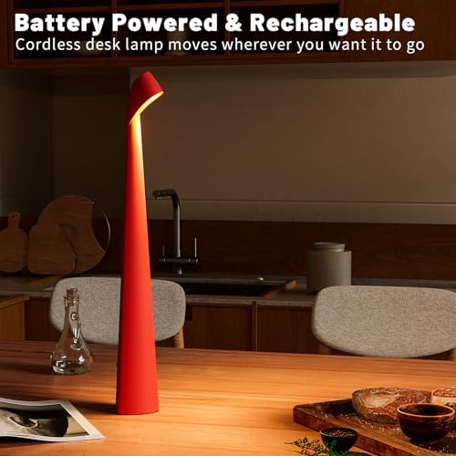 HAPYGI Cordless Rechargeable Reading Metal Table Lamp, 3-Level Brightness - Image 6
