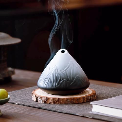 Handmade Ceramic Palo Santo Holder – Suitable for Burning Sage & Palo Santo - Mini Chimenea-Style Burner, an Incense Burner for Spiritual Meditation, Yoga or Home Decoration - Image 2