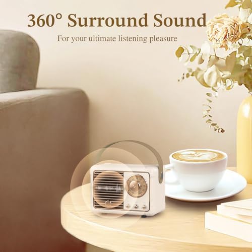 PRUNUS J-999 Retro Bluetooth Speaker,Vintage Decor Mini Wireless Speaker - Image 2