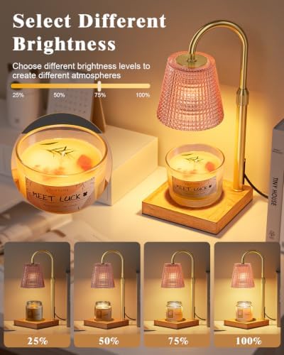 Pink Candle Warmer Lamp with Timer, House Warming Gifts New Home Decor - Image 3