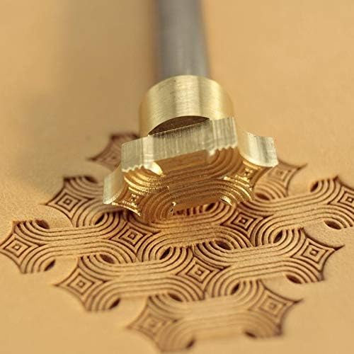 DandS ltd Leather Stamp Tool, Basket Weave, Professional Steel Craft Tool for Leatherworking, Embossing, Carving & Stamping Leather Projects, Belts Wallets & DIY Projects Compatible with Mallet #227