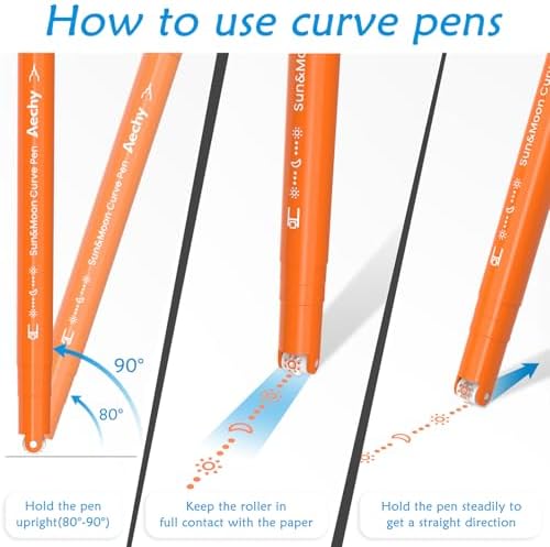 AECHY Dual Tip Curve Highlighter Pens, 10 Patterns, 12 Colors, 12 Pack - Image 6