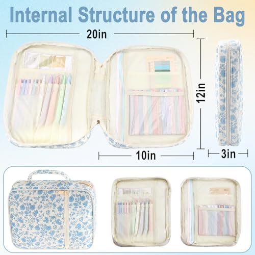 Bible Cover Case for Women, Study Supplies Kit, Highlighters Pens - Image 3