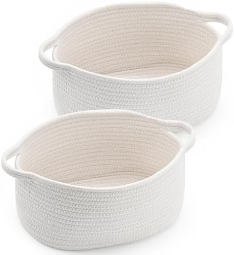 Happyiren Cute Woven Storage Basket with Handle, Baskets for Gifts Empty by Unknown