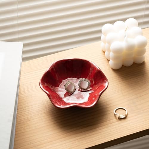 Ceramic Ring Dish, Jewelry Trinket Tray for Rings and Earrings - Image 5
