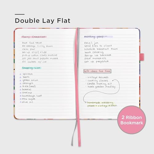 &And Per Se Lined Hardcover Notebook – A5 5.7"x8" College Ruled, 160 Pages, 100gsm Thick Paper – Aesthetic Journal for Women, Gift-Ready Planner, Everyday Writing Notebook (Elegant Florals) - Image 3