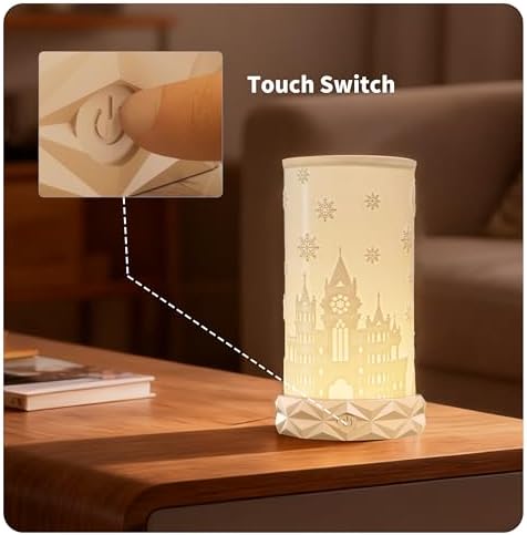 Touch Control Table Lamp for Bedroom, Portable LED Cordless Lamp, 1500mAh Rechargeable Battery Operated, 3 Color Temperatures Rotating Bedside Lamp for Living Room, Nightstand - Image 2