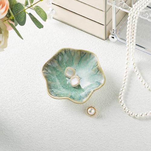 Ceramic Ring Dish, Jewelry Trinket Tray for Rings and Earrings - Image 3