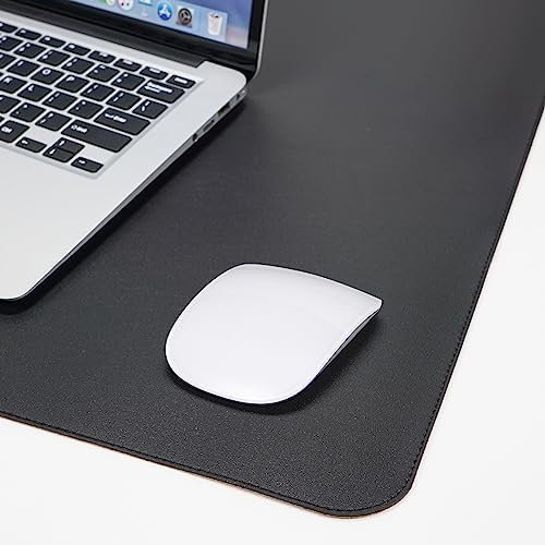 AFIING Cork Desk Mat 55" x 17", Dual-Sided Natural Cork & PU Leather Desk Pad, Non-Slip Waterproof Large Mouse Pad for Office, Home & Gaming (Black) - Image 4
