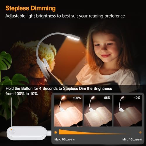 Gritin 16 LED Rechargeable Book Light for Reading in Bed - Image 3