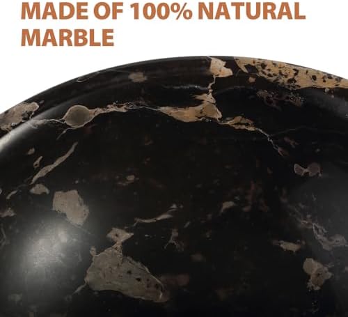 Koville Italian Natural Marble Incense Holder, 5inch Incense Holders for Sticks, Sturdy Incense Burner Ash Catcher, Ideal for Meditation, Relaxing, Easy to Clean(Nero Portoro) - Image 3