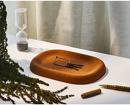 Craighill Little Cloud Tray - Decorative Catch-All Tray for Dresser, Nightstand & Entryway Table, Vanity Tray for Jewelry & Keys, Solid Cork Table Decor - Image 3