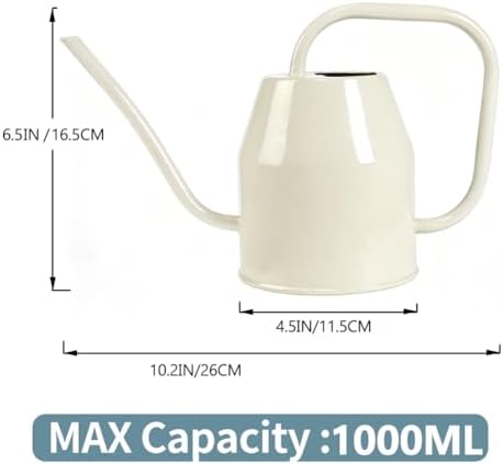 35 oz/1000 ml Metal Indoor Small Watering Can with Long Spout for House Plants Decorative, 12 oz/360 ml Glass Plant Mister Spray Bottle for Bonsai Garden Flowers - Image 6