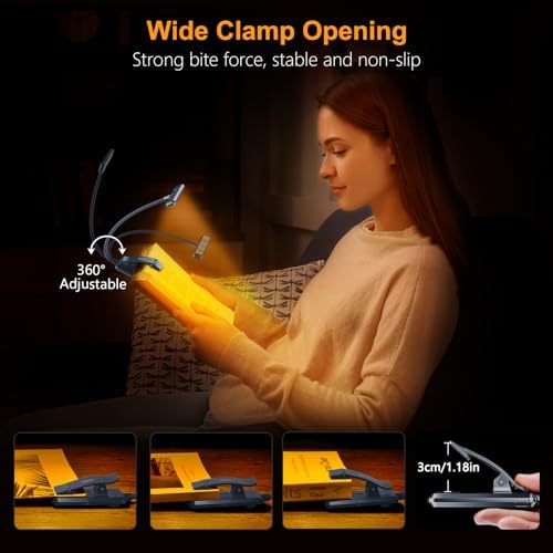 Gritin 19 LED Rechargeable Book Light for Reading in Bed - Image 7