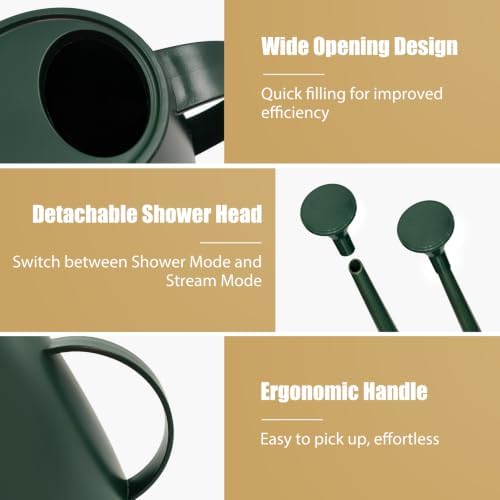 60 oz Watering Can, Small Watering Can for Indoor Plants with Long Spout - Image 5
