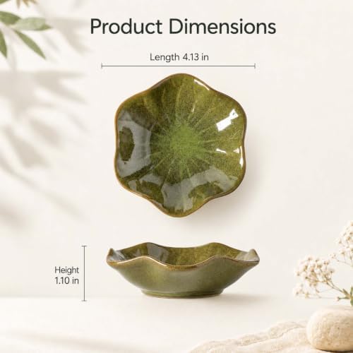 Green Ceramic Lotus Leaf Jewelry Dish Tray,Ring Dish Trinket Tray - Image 4