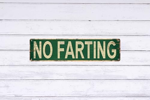 No Farting Metal Tin Sign 4x16 in Vintage Plaque Decor For Home Restaurant Bar Cafe Garage Decor Unique Gift for Humor Lovers - Image 6