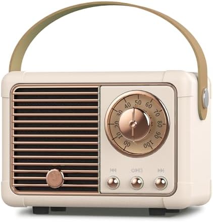 PRUNUS J-999 Retro Bluetooth Speaker,Vintage Decor Mini Wireless Speaker by PRUNUS