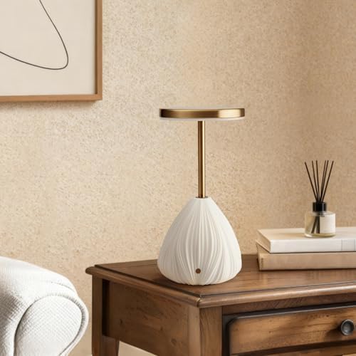 RONDURE Ceramic Cordless Rechargeable Touch Dimmable Table Lamp - Image 2