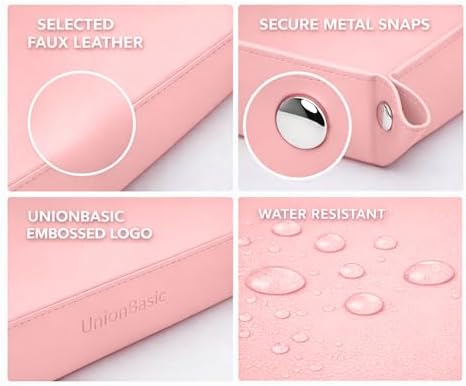 UnionBasic Medium Valet Tray, Jewelry Tray for Rings Watches Earrings, Entryway Catchall Caddy for Coins Keys Change, Nightstand Bedside Valet Holder, Trays for Electronic Gadgets, Candy Pink Plus - Image 3