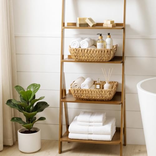 StorageWorks Wicker Baskets for Organizing, Water Hyacinth Storage Baskets - Image 2