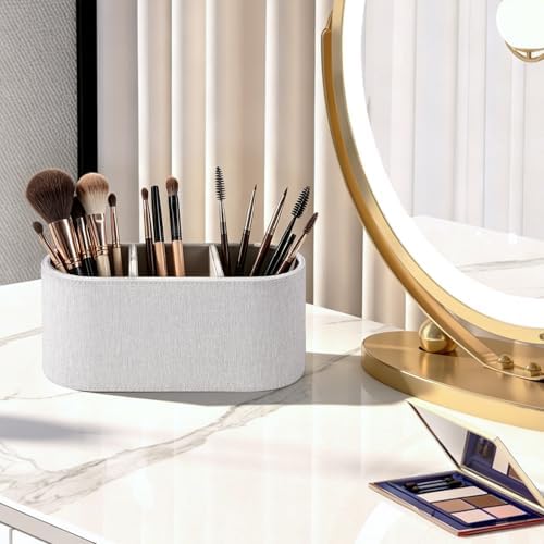 Remote Control Holder Pen Pencil Holder Desk Organizer Caddy(Linen) - Image 6