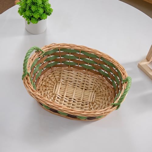 Kingwillow Oval Wicker Basket With Handle (Small Size) - Image 6
