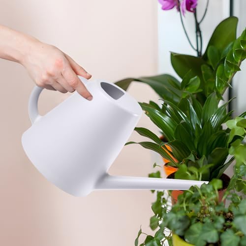 ZXJ Plant Watering Cans for Indoor and Outdoor Home Garden Plants - with Long Spout - White - 1/2 Gallon - Image 7