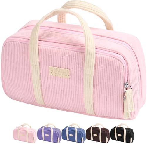 Sooez Large Pencil Case Pouch, Extra Big Pencil Bag with 5 Compartments by Sooez