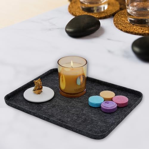Welaxy felt tray Charcoal Lid for Storage Bin Drawer Organizer Cap of Box - Image 2
