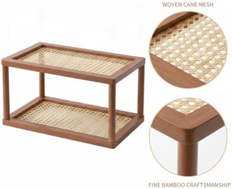 Natural Bamboo Desktop Organizer Rack, Vertical File & Mail Sorter for Office Desk or Kitchen Counter, Sturdy Open Shelf Storage (Brown) - Image 6