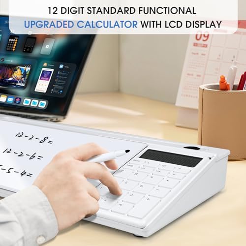 Varhomax Glass Desk Whiteboard with Calculator - Image 3